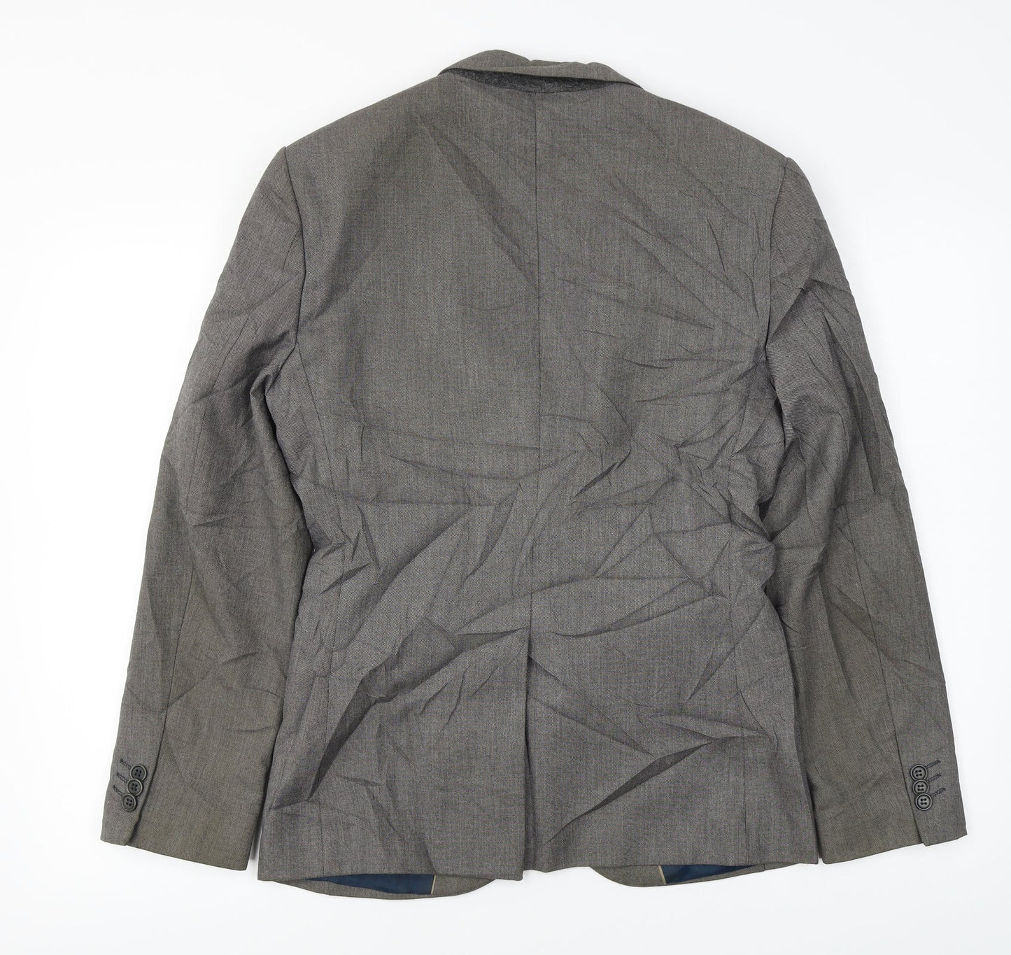 Mens UK Size 36 River Island Regular Grey Suit Jacket