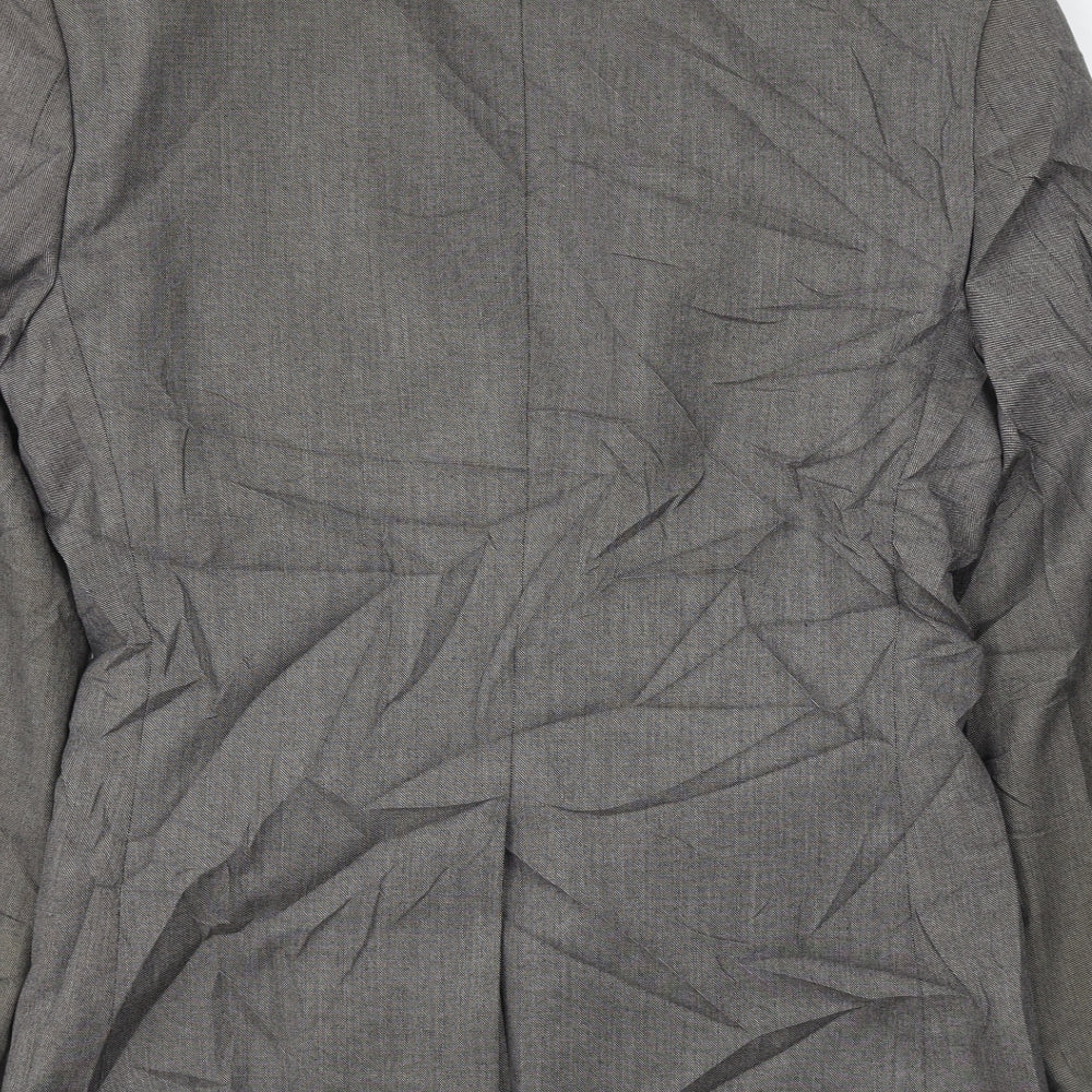 Mens UK Size 36 River Island Regular Grey Suit Jacket