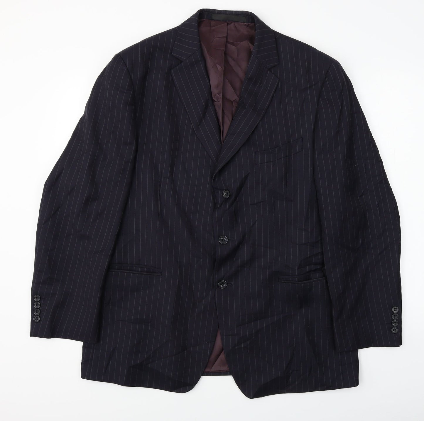 Mens UK Size 44 Marks and Spencer Regular Blue Suit Jacket