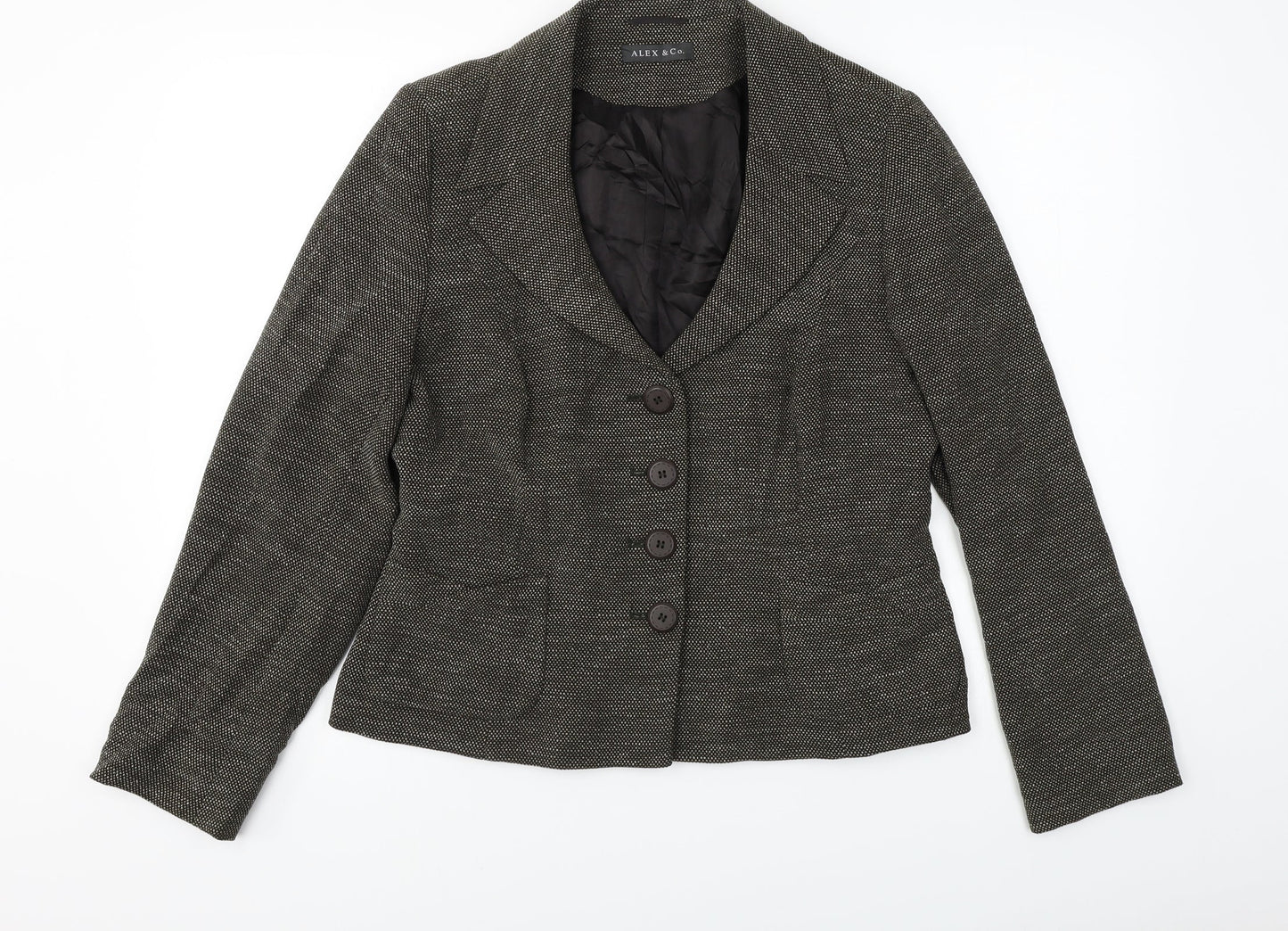 ALEX&CO  Womens Brown   Jacket Blazer Size M