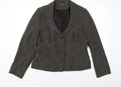 ALEX&CO  Womens Brown   Jacket Blazer Size M