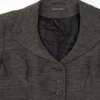 ALEX&CO  Womens Brown   Jacket Blazer Size M