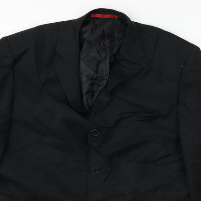 Mens UK Size 40 Burton Regular Black Suit Jacket