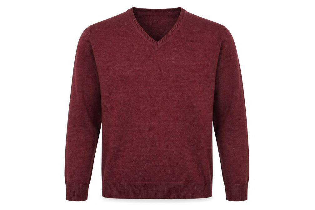 Mens UK Size 2XL Easy Red Pullover Jumper
