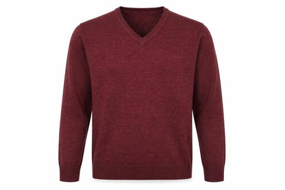 Mens UK Size 2XL Easy Red Pullover Jumper
