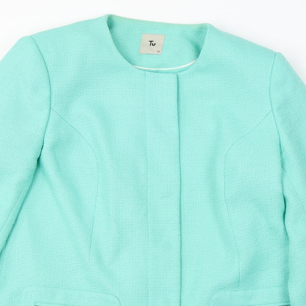 TU Womens Blue   Jacket Blazer Size 12
