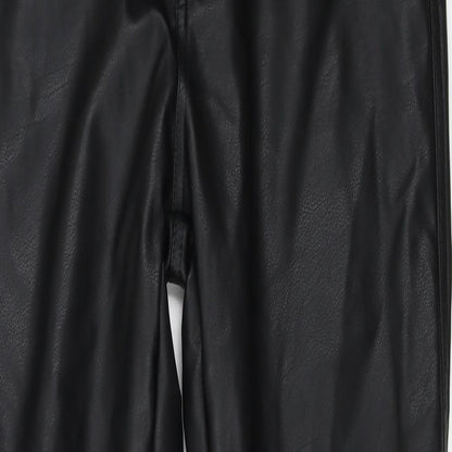 H&M  Womens Black   Trousers  Size 12 L24 in