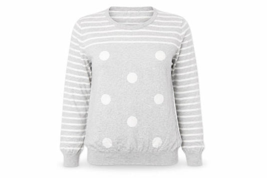 Womens UK Size XL Preworn Grey Pullover Jumper