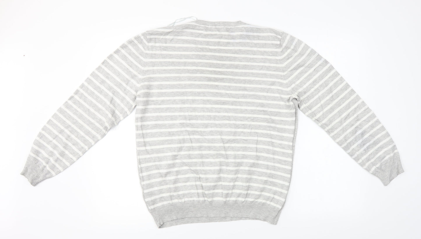 Womens UK Size XL Preworn Grey Pullover Jumper