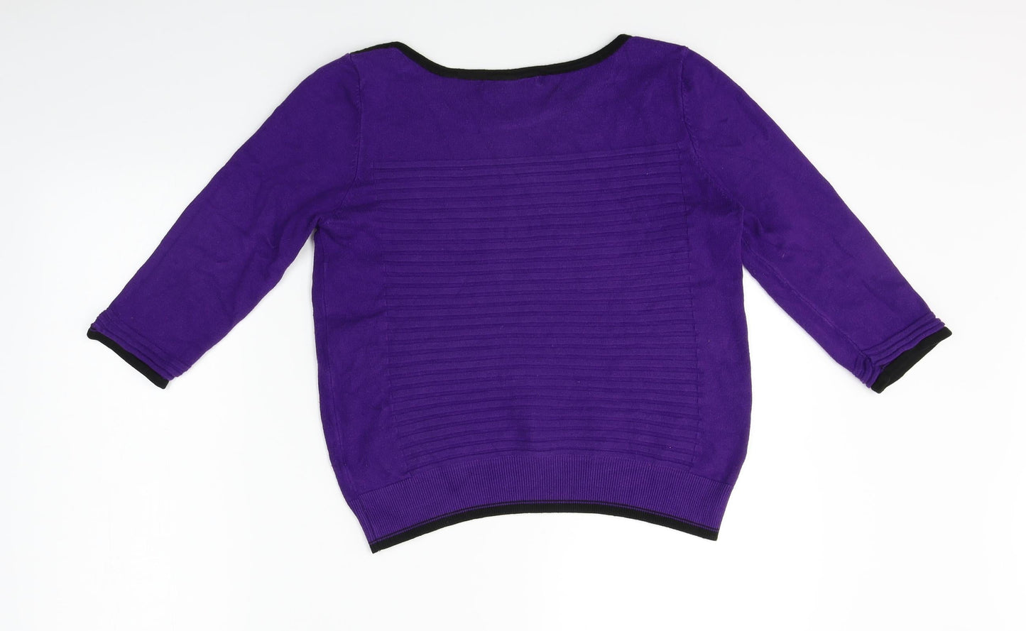 Womens UK Size M JUST ELEGANCE Purple Basic Polo