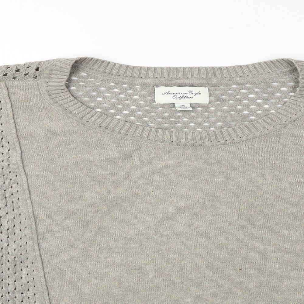 Womens UK Size S American Eagle Outfitters Brown Pullover Jumper