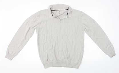 Authentic Casual Wear    Mens Beige    Polo Size M