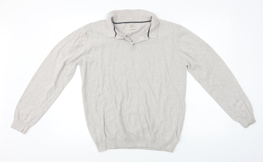 Authentic Casual Wear    Mens Beige    Polo Size M