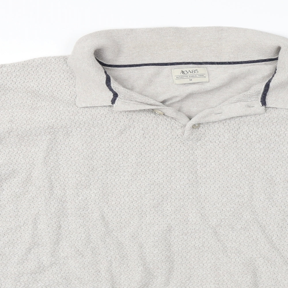 Authentic Casual Wear    Mens Beige    Polo Size M