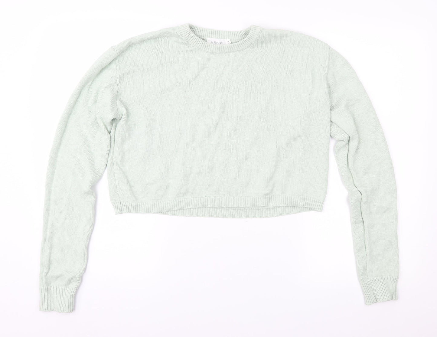 Womens UK Size M Glassons Green Pullover Jumper