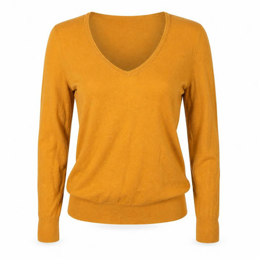 Womens UK Size M Bershka Orange Pullover Jumper