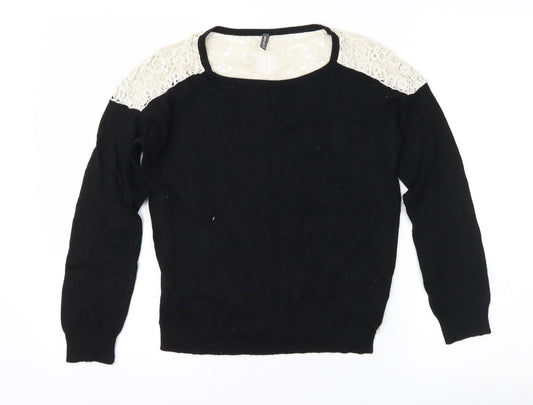 Womens UK Size XS NAF NAF Black Pullover Jumper