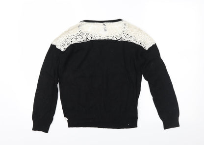 Womens UK Size XS NAF NAF Black Pullover Jumper