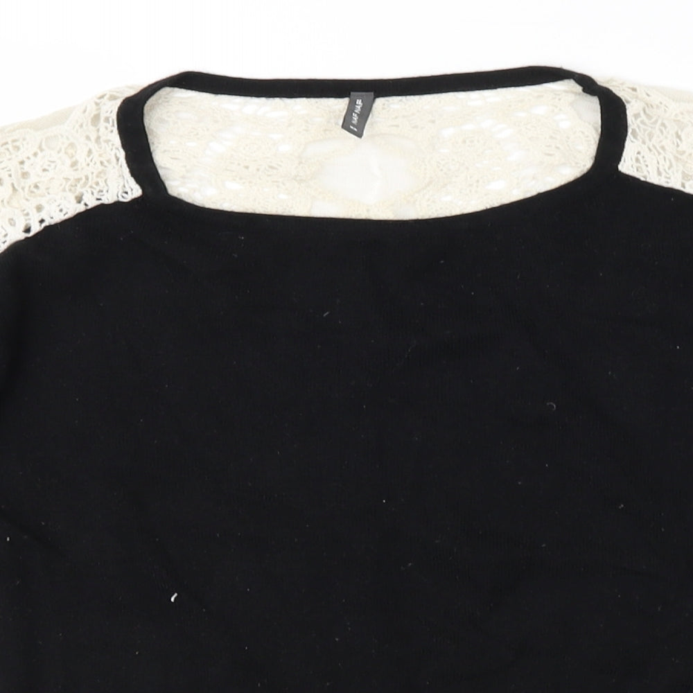 Womens UK Size XS NAF NAF Black Pullover Jumper