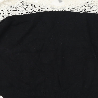 Womens UK Size XS NAF NAF Black Pullover Jumper