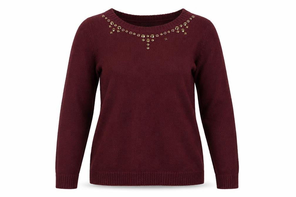 Womens UK Size 16 Laura Scott Red Pullover Jumper