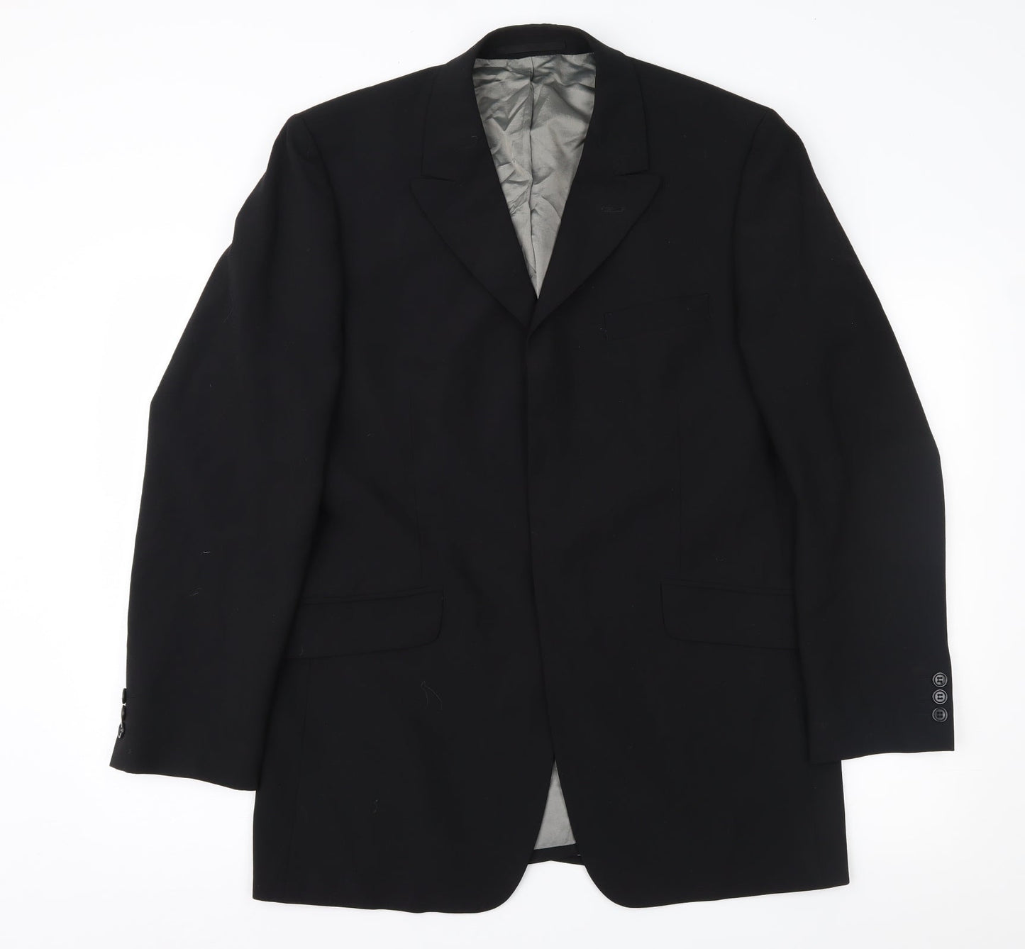 Mens UK Size 40 Jonathan Adams Regular Black Suit Jacket