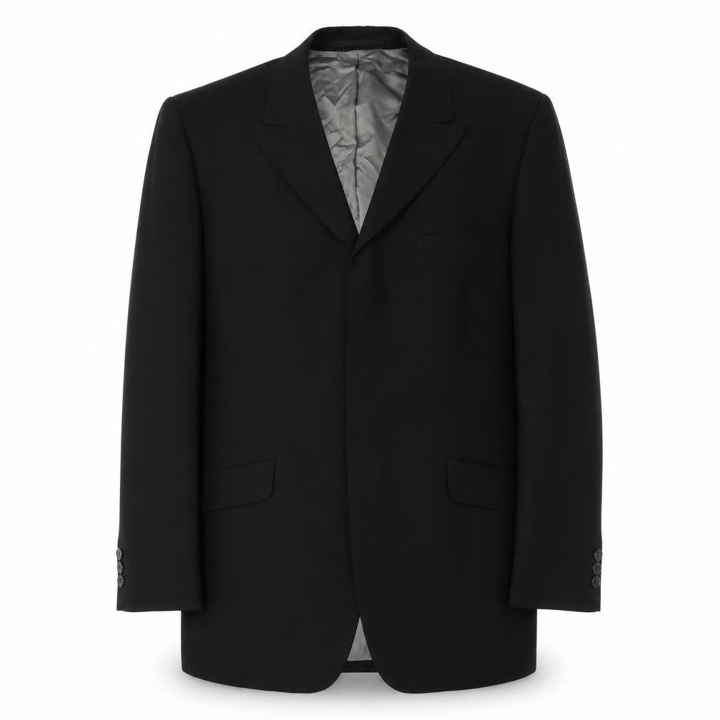 Mens UK Size 40 Jonathan Adams Regular Black Suit Jacket