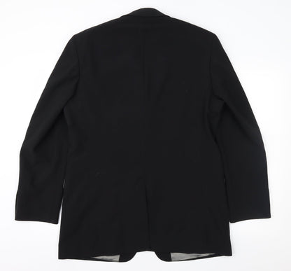 Mens UK Size 40 Jonathan Adams Regular Black Suit Jacket