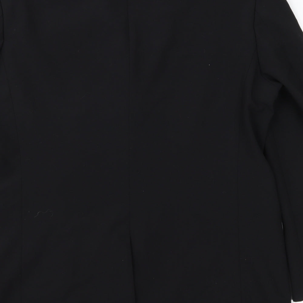 Mens UK Size 40 Jonathan Adams Regular Black Suit Jacket