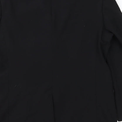 Mens UK Size 40 Jonathan Adams Regular Black Suit Jacket
