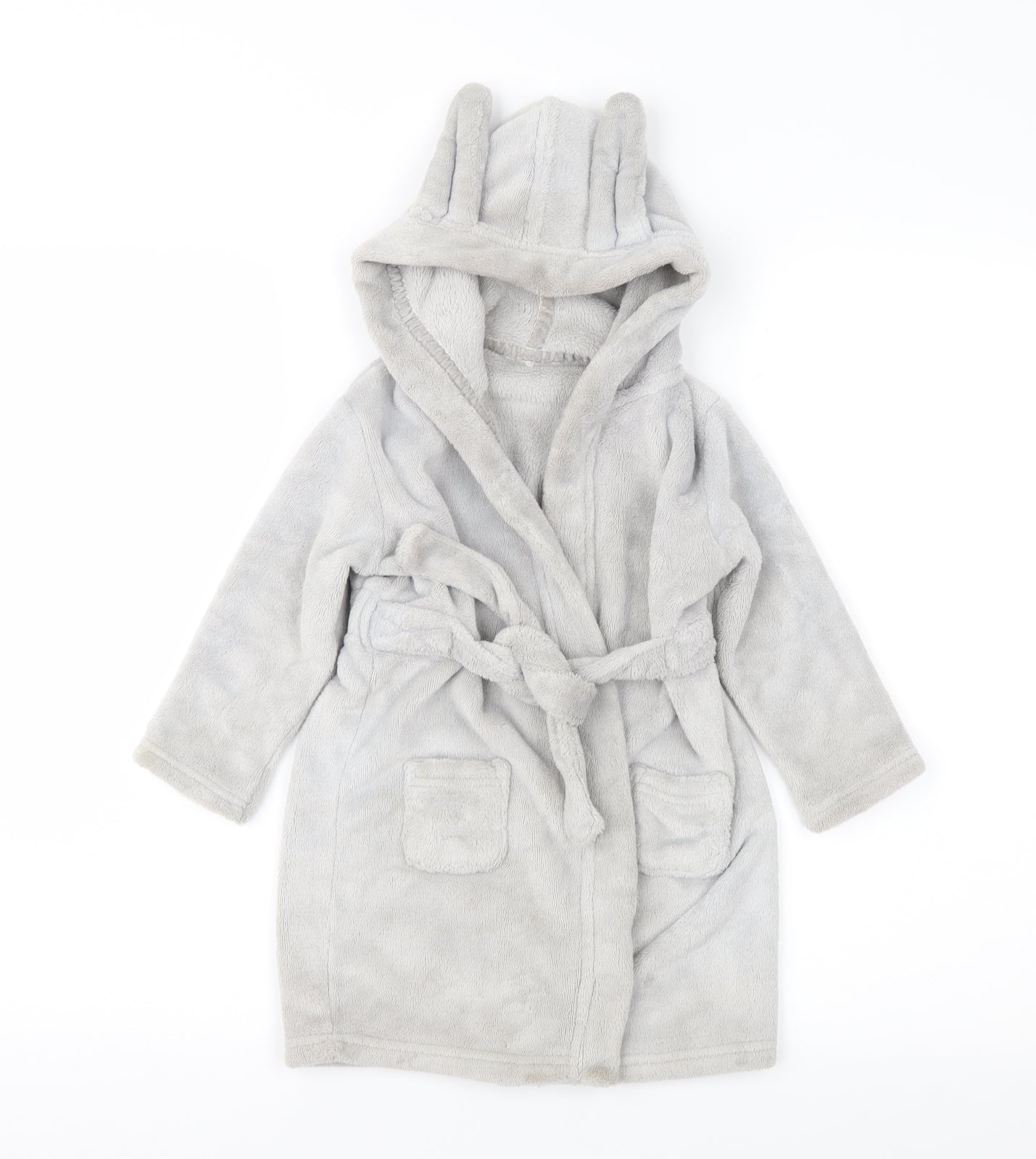 George Baby Grey    Robe Size 18-24 Months  - Ears on Hood