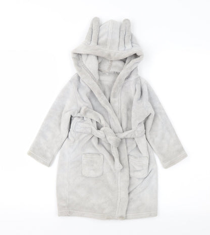 George Baby Grey    Robe Size 18-24 Months  - Ears on Hood