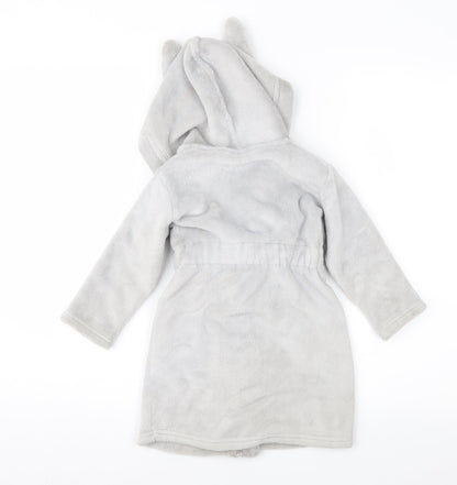 George Baby Grey    Robe Size 18-24 Months  - Ears on Hood