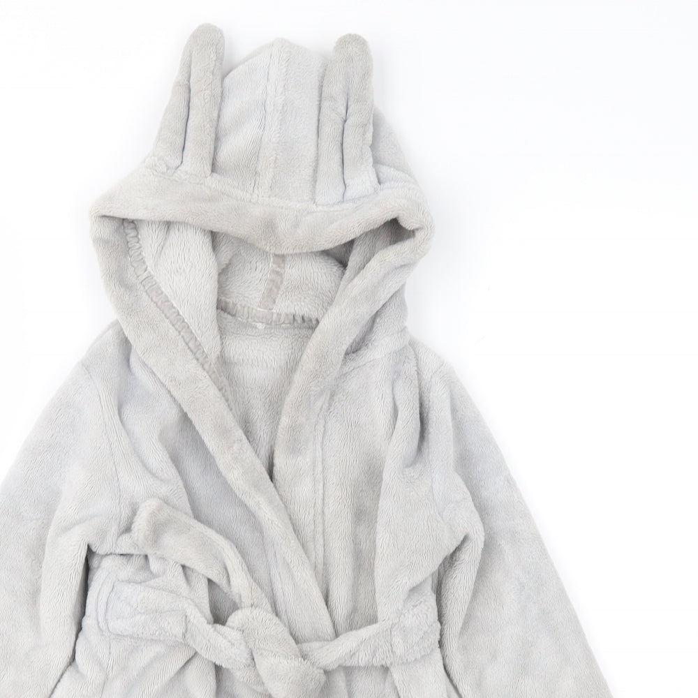 George Baby Grey    Robe Size 18-24 Months  - Ears on Hood