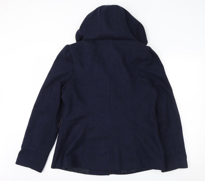 Womens UK Size 10 New Look Blue Overcoat