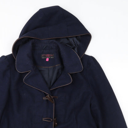 Womens UK Size 10 New Look Blue Overcoat