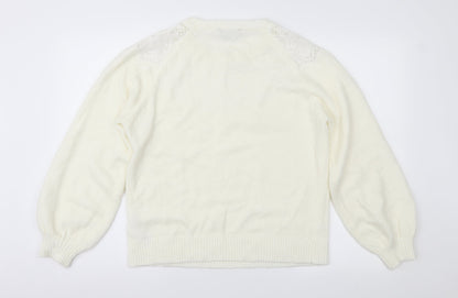 Dorothy Perkins Womens Ivory   Pullover Jumper Size 12