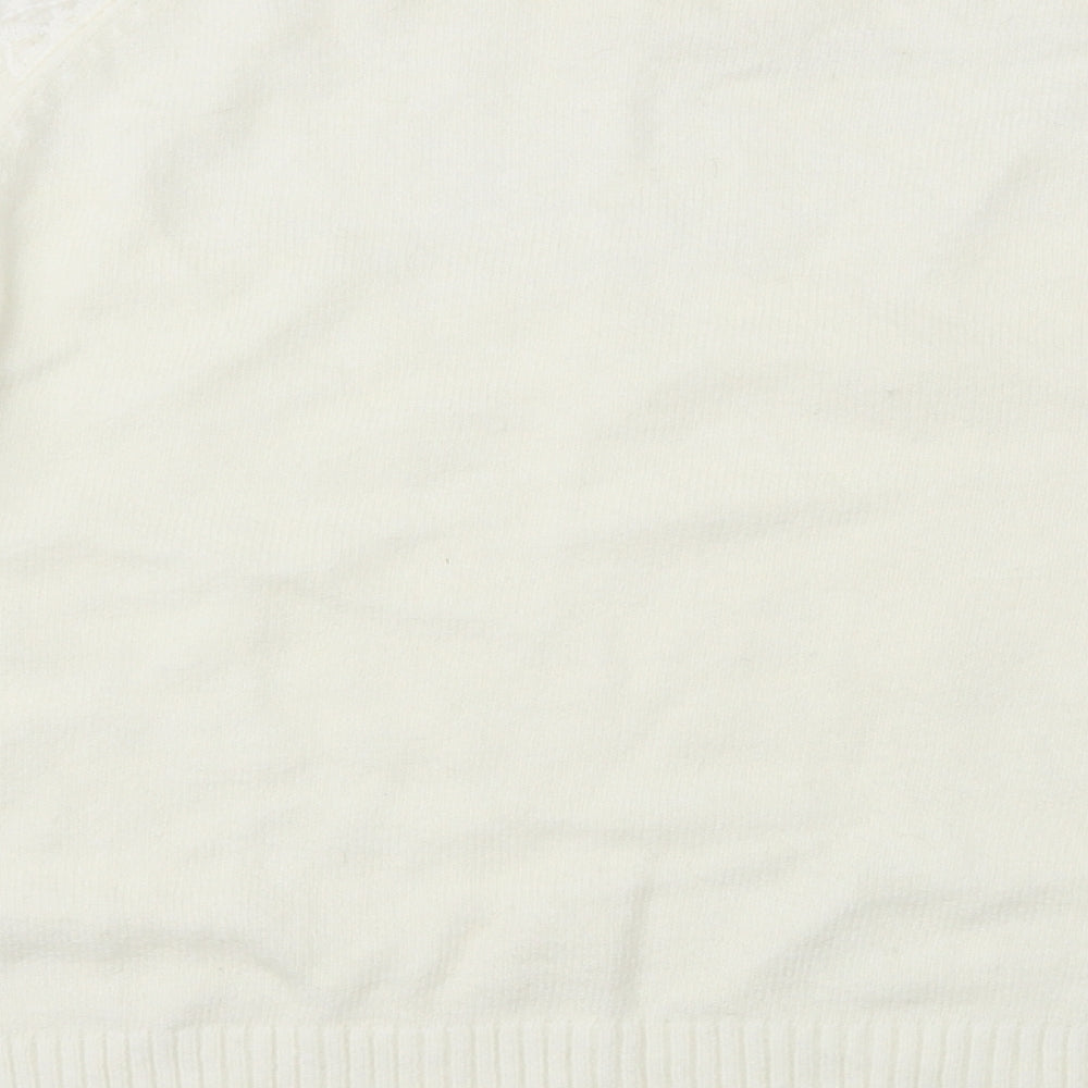 Dorothy Perkins Womens Ivory   Pullover Jumper Size 12