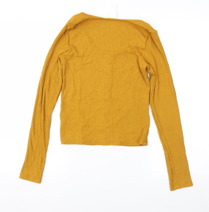 Womens UK Size S H&M Orange Pullover Jumper