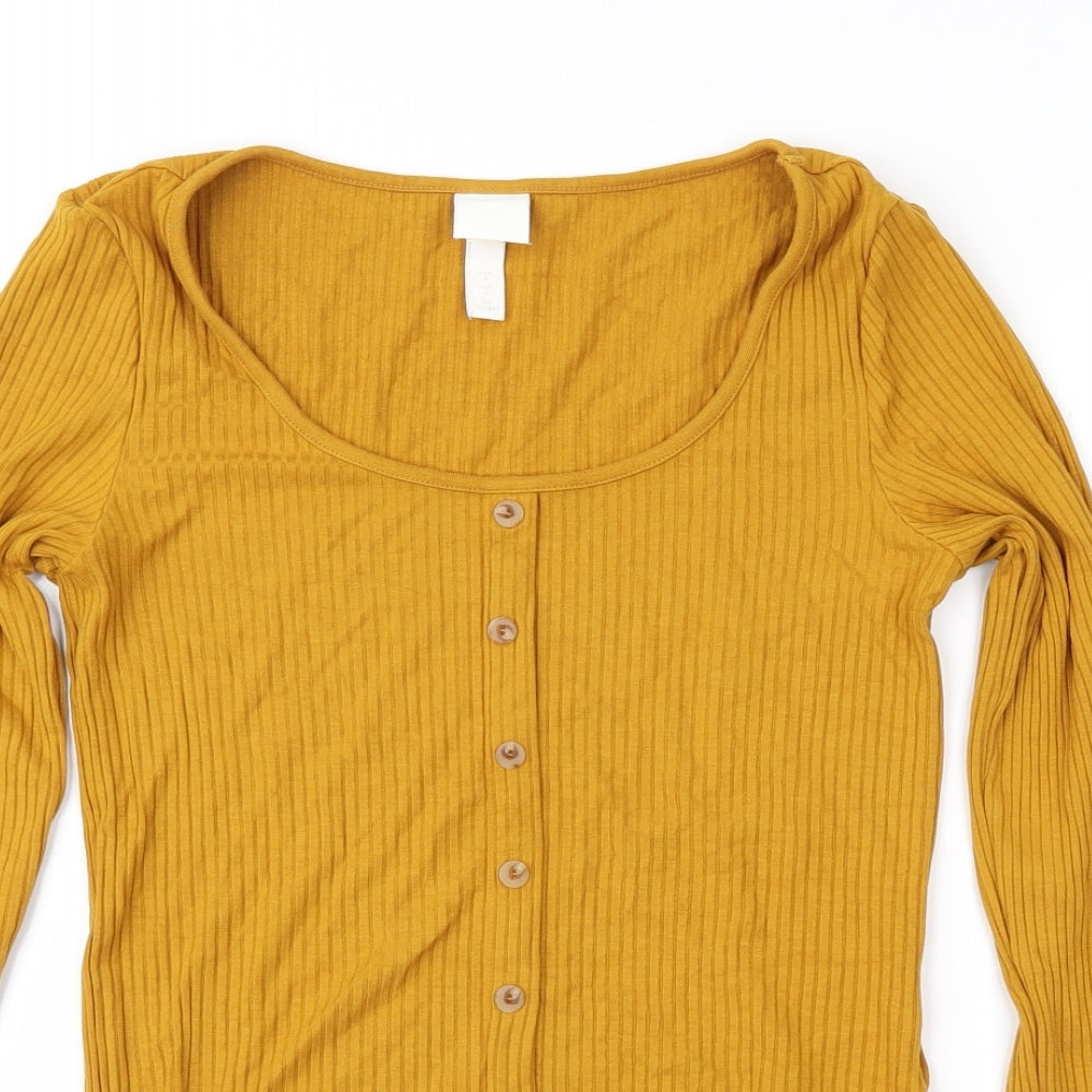 Womens UK Size S H&M Orange Pullover Jumper
