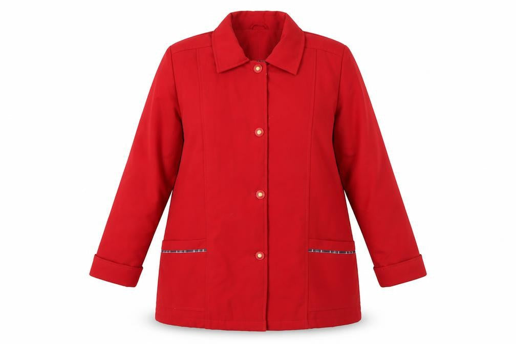 Womens UK Size 16 Damart Red Overcoat