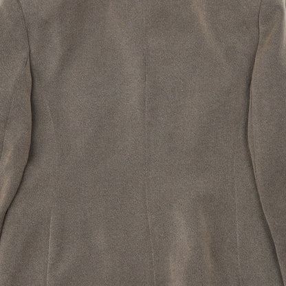 NEXT Womens Brown Herringbone  Jacket Suit Jacket Size 8
