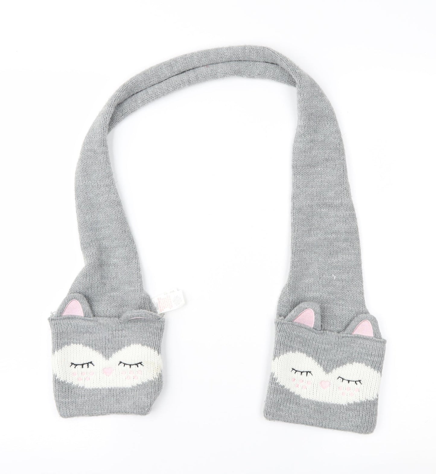 Primark Girls Grey Geometric  Rectangle Scarf Scarves & Wraps One Size  - Cat
