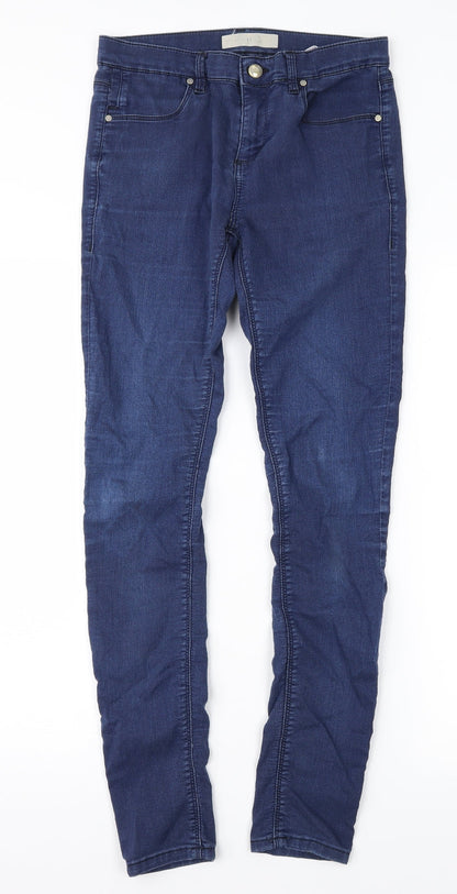 Topshop Womens Black  Denim Skinny Jeans Size 28 in L32 in