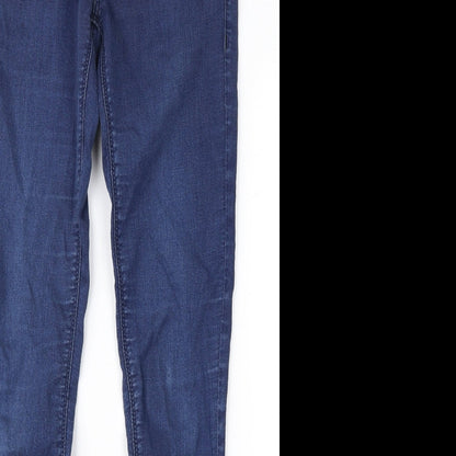 Topshop Womens Black  Denim Skinny Jeans Size 28 in L32 in