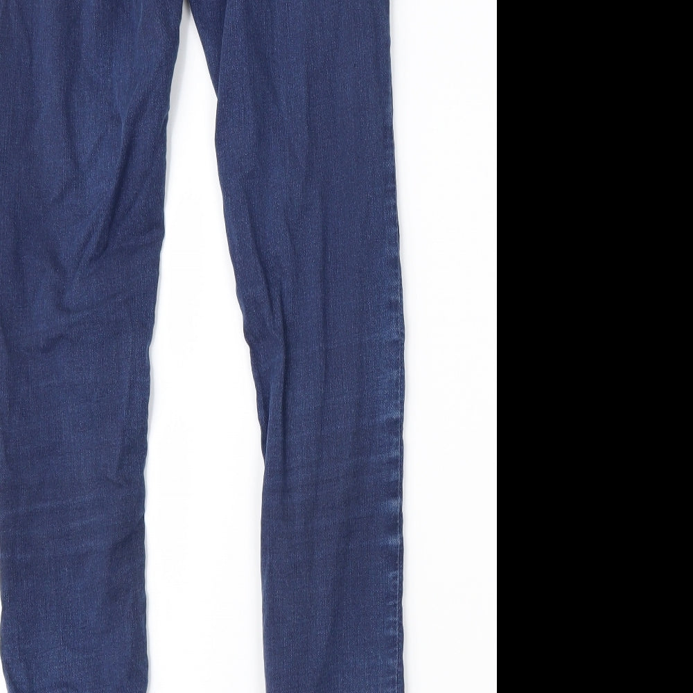 Topshop Womens Black  Denim Skinny Jeans Size 28 in L32 in