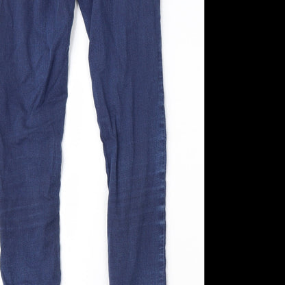 Topshop Womens Black  Denim Skinny Jeans Size 28 in L32 in