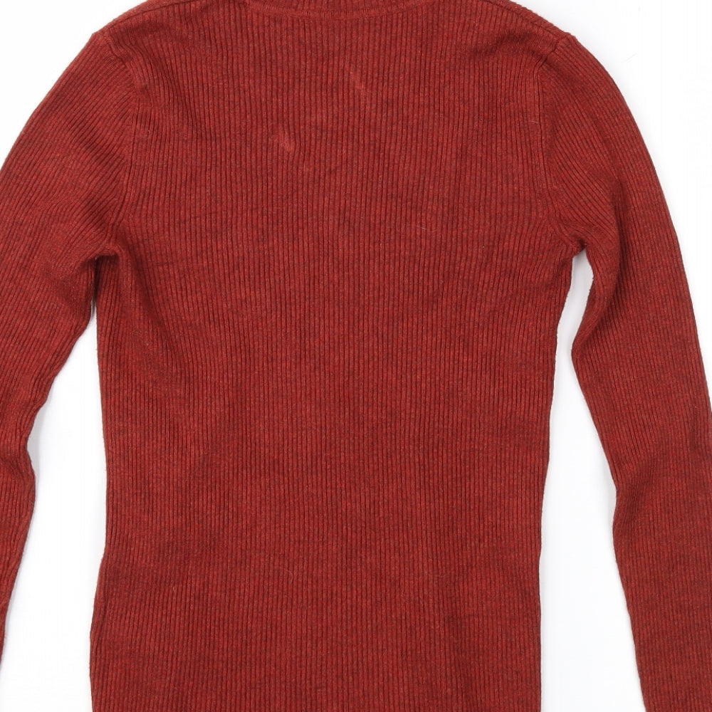 Womens UK Size 8 Marks and Spencer Brown Pullover Jumper