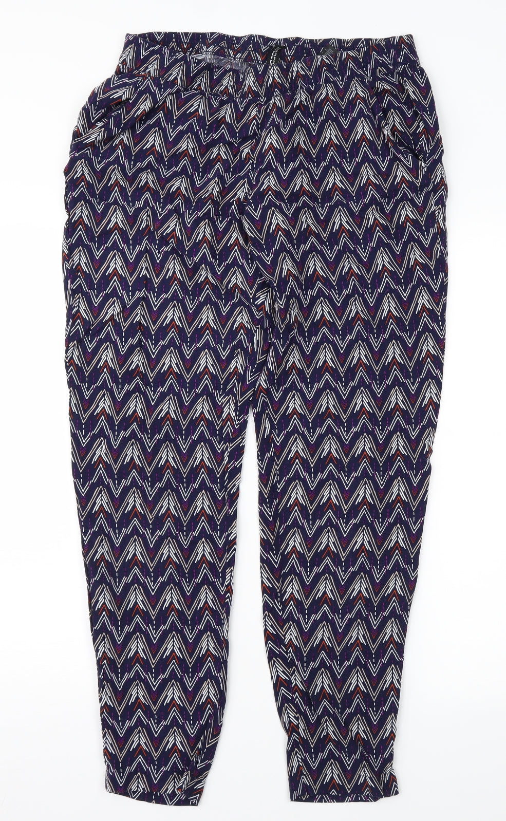 Womens UK Size 10 Divided Regular Fit  Purple Trousers