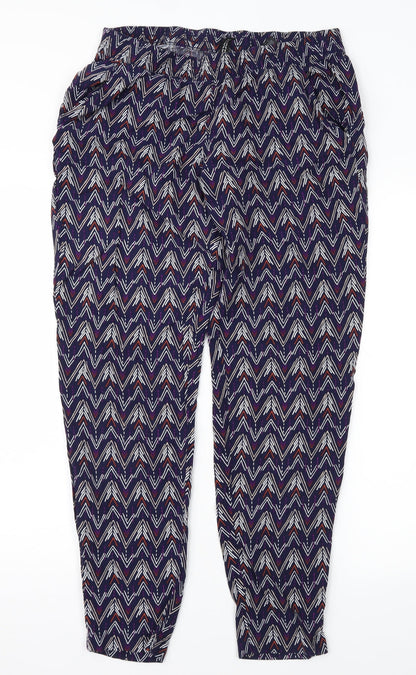 Womens UK Size 10 Divided Regular Fit  Purple Trousers